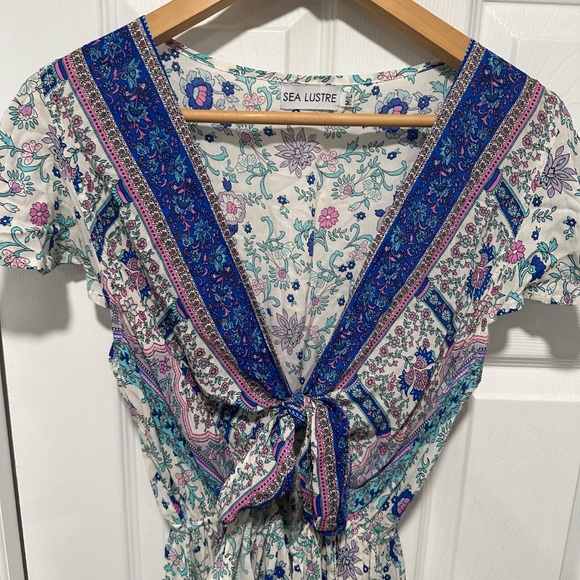 Sea Lustre soirée (M/L) high-low and tie front dress - Picture 2 of 2